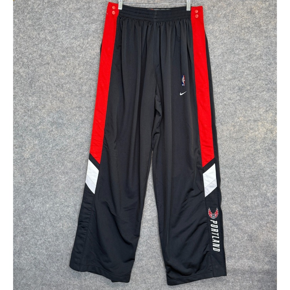 VTG Nike Team Portland Trailblazers Issued Tear‎ Away Pants XL Engineered Warmup